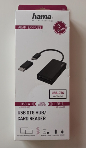 Hama usb otg hub - hub, reader